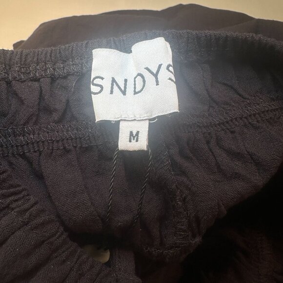 Sndys Cotton Halter Mini Tiered Sundress Womens Backless Summer Beach Black - Picture 2 of 13